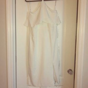 Lavish Alice white halter dress